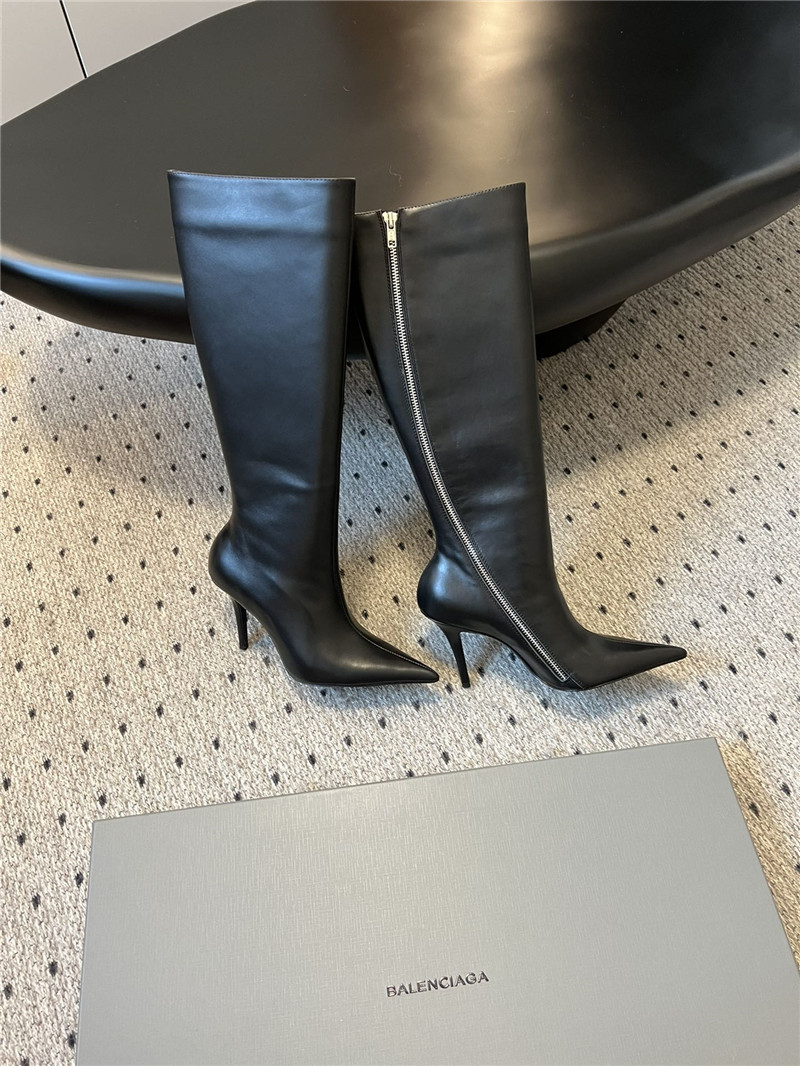 Ba1en*iaga witch keen high boots in black