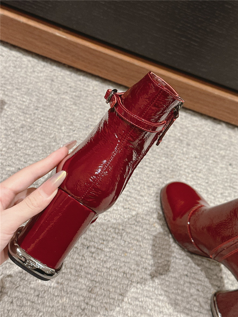 Roger Vivier Viv’red Patent Podium Booties