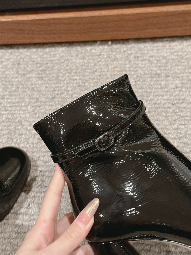 Roger Vivier Viv’ Podium Booties in Patent Leather