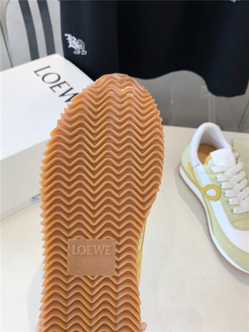 L0ew* flow runner sneakers yellow white