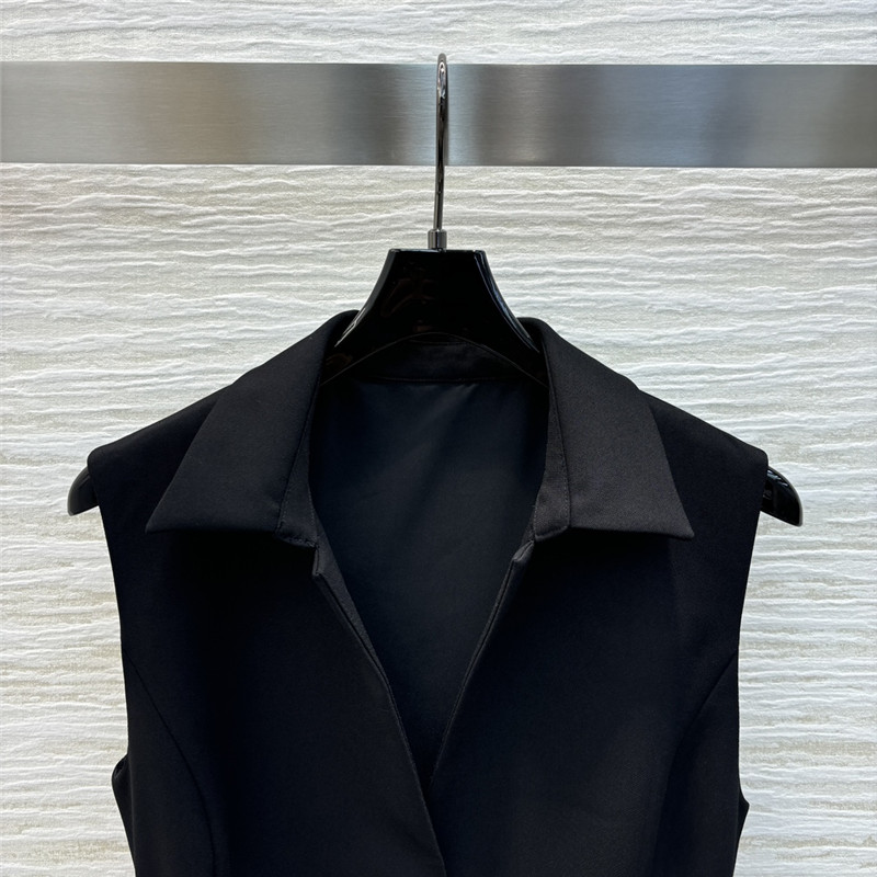 D10r bow lapel sleeveless dress replica clothing sites