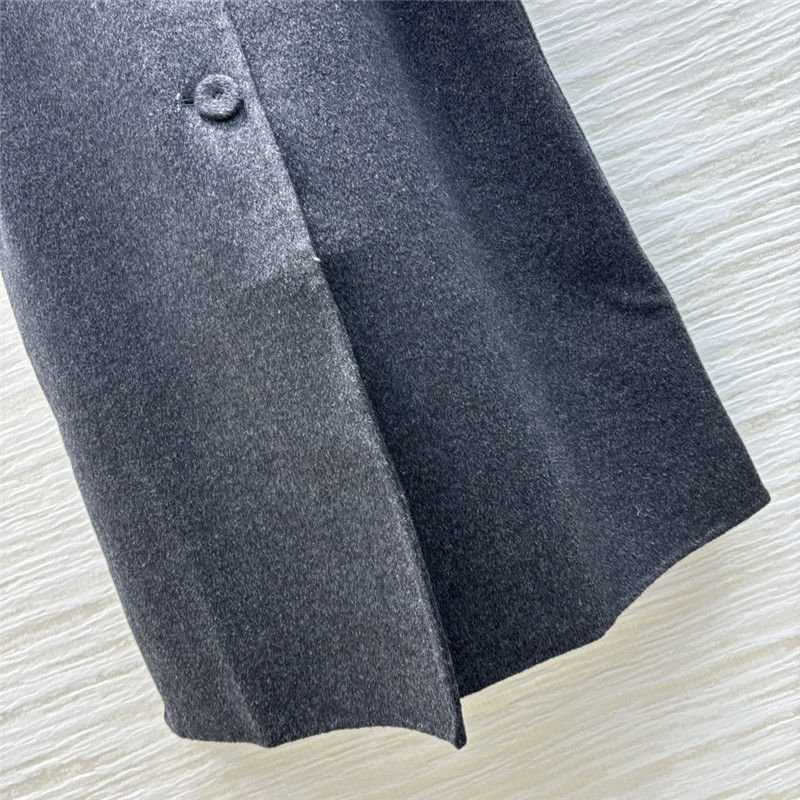 F**di logo jacquard lining lapel wool coat replicas clothes