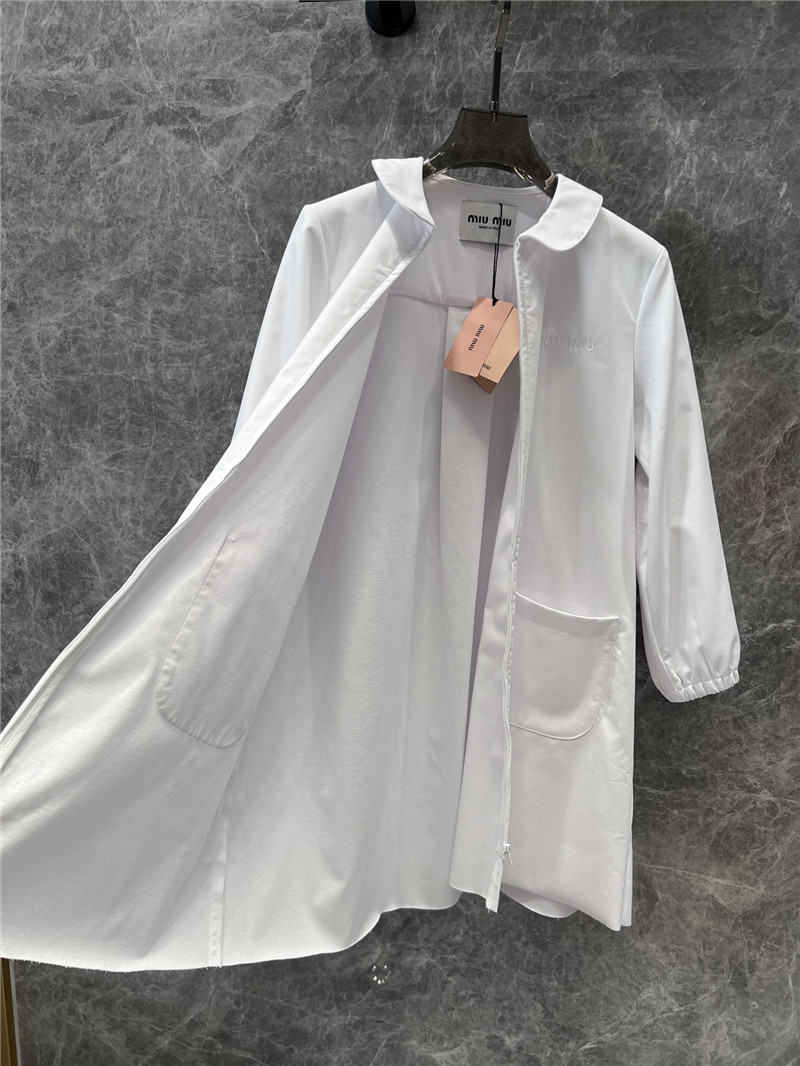 M1um1u baby doll collar shirt dress replica designer clothes