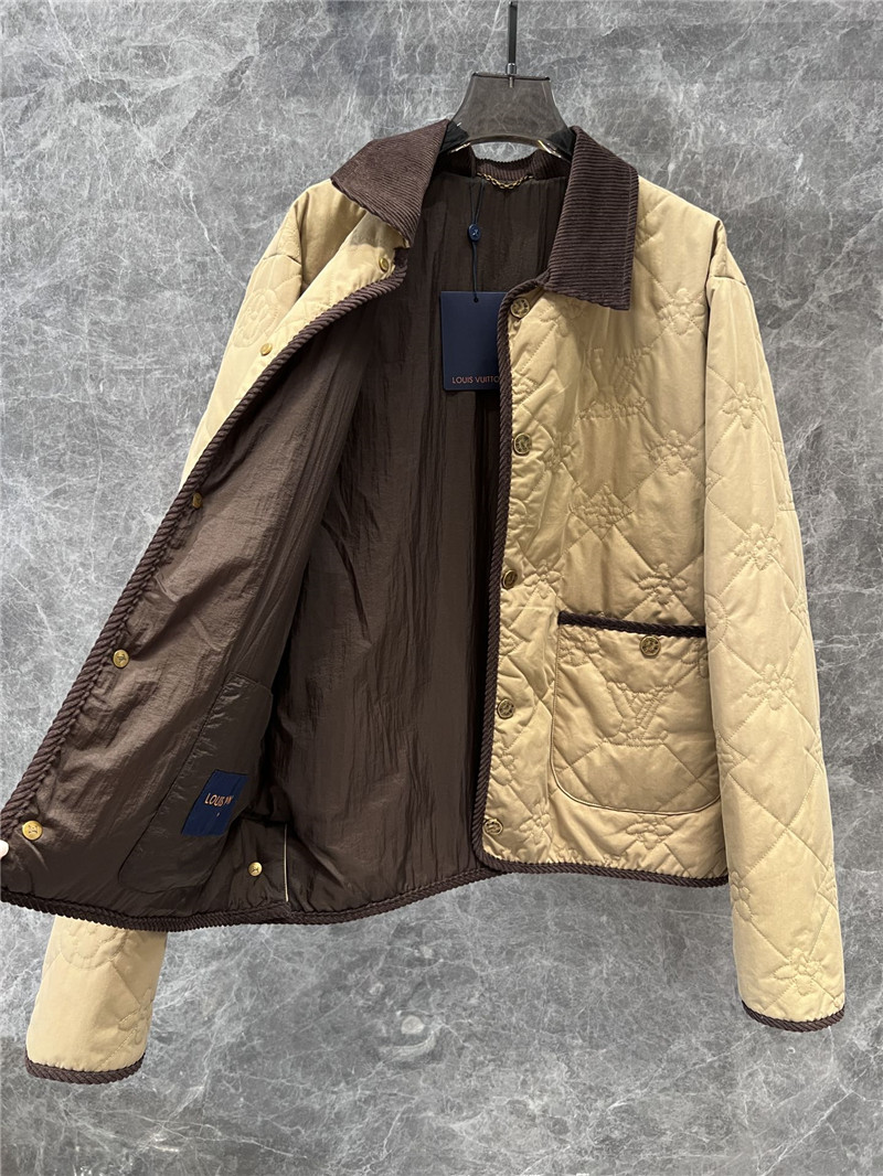 l0vis Vvtt0n lv old flower quilted cotton jacket replicas clothes