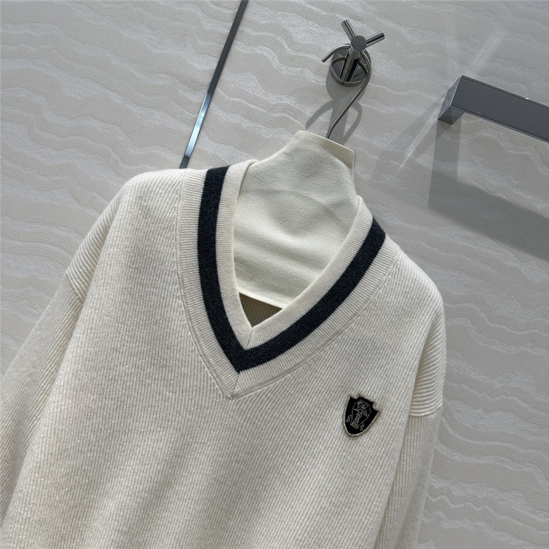 BC tennis style V-neck cashmere sweater replicas clothes