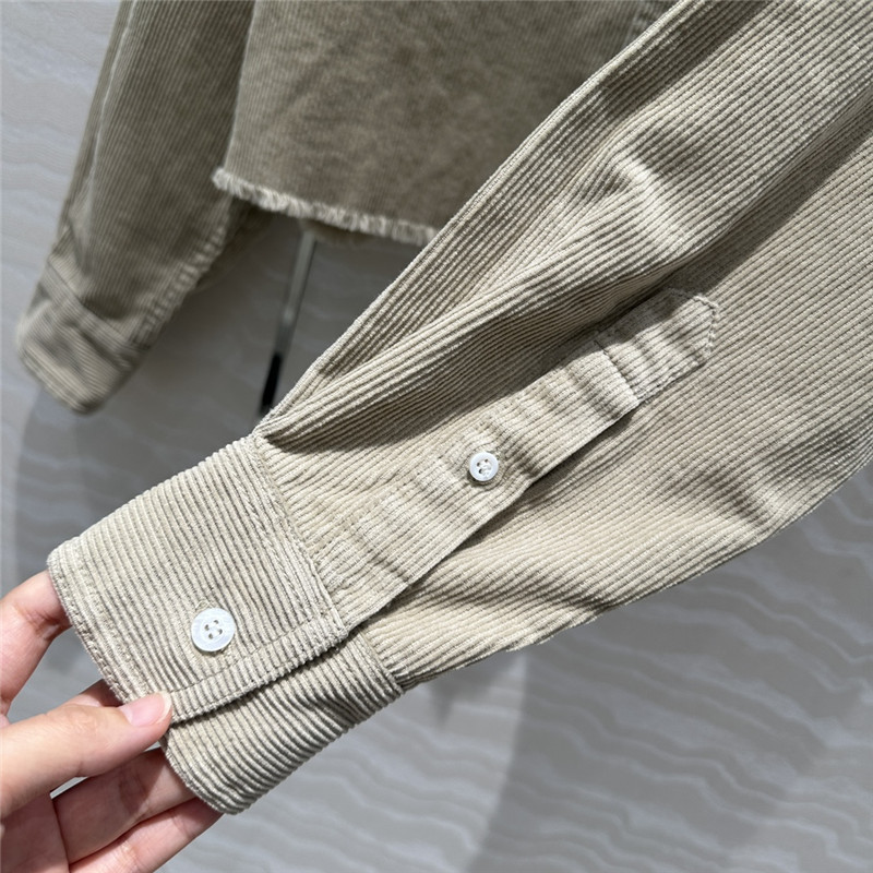 M1um1u corduroy shirt jacket replica d&g clothing