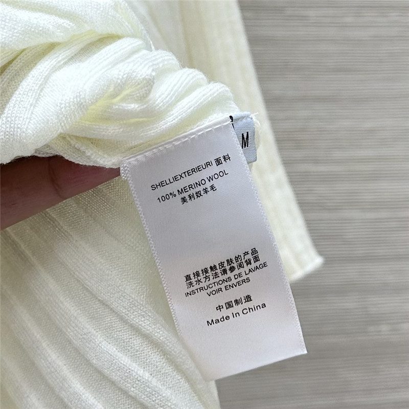 M1um1u slim fit polo collar knit top replicas clothes