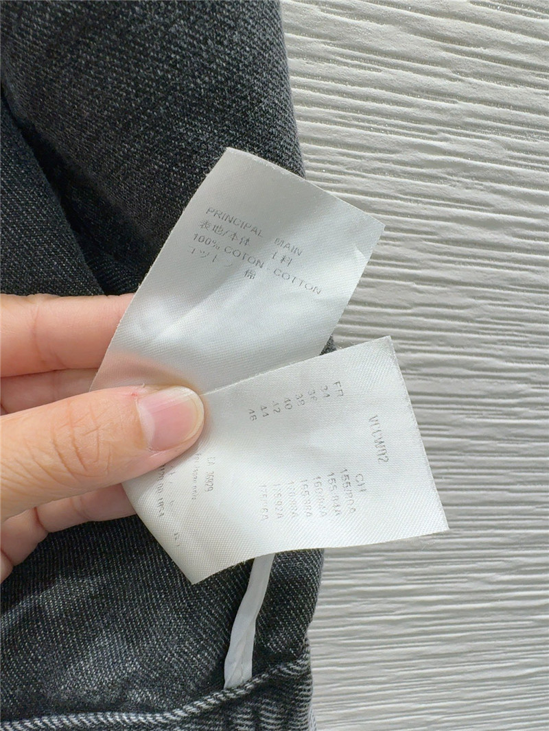 l0vis Vvtt0n cropped grey denim jacket