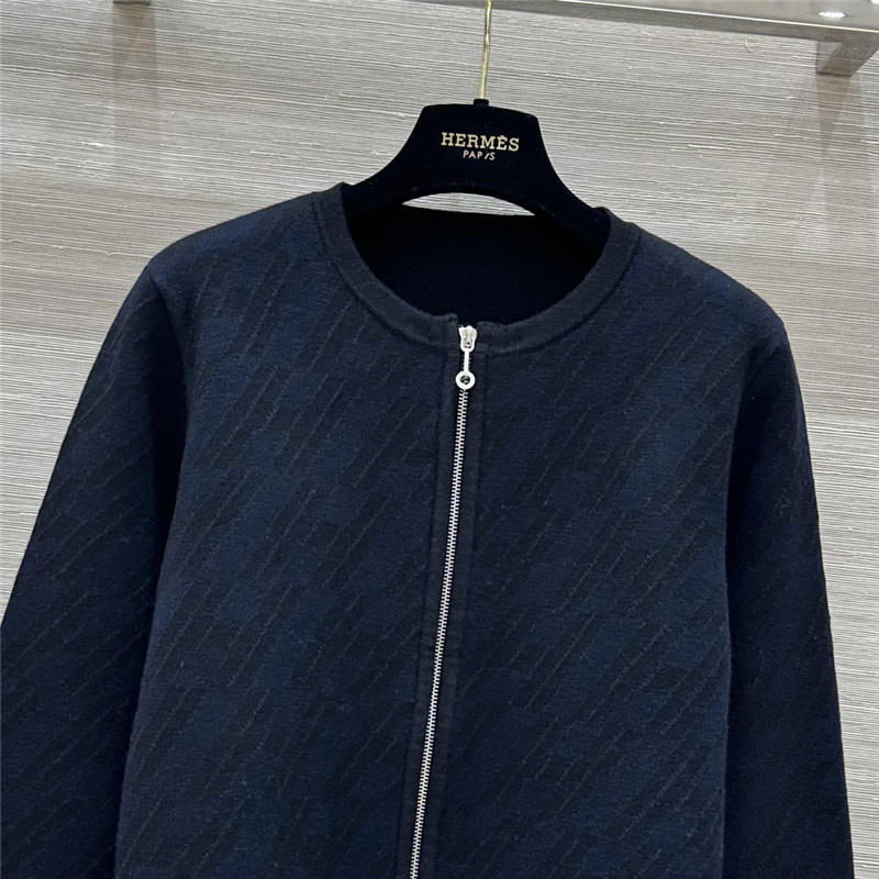 H**me5 logo double-woven wool knit jacket replica clothing