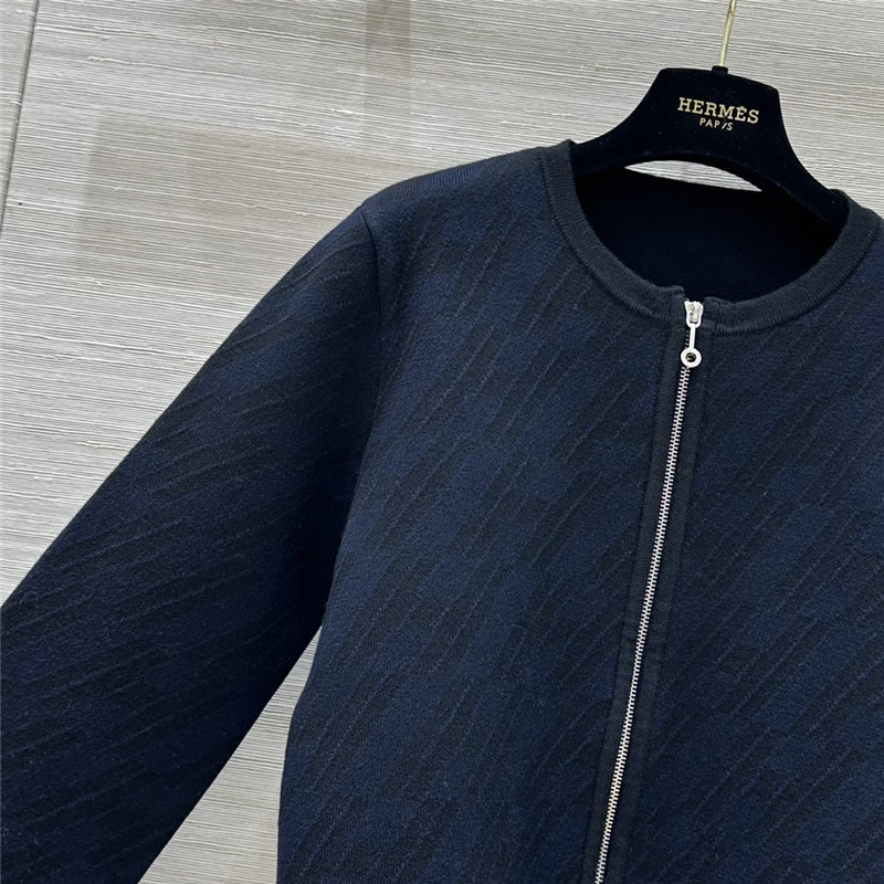 H**me5 logo double-woven wool knit jacket replica clothing