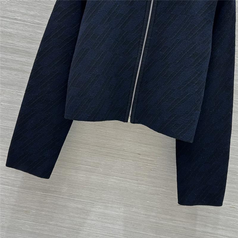 H**me5 logo double-woven wool knit jacket replica clothing