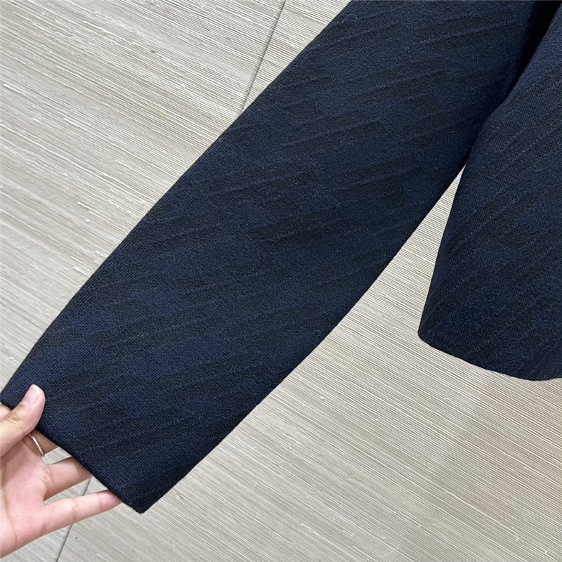 H**me5 logo double-woven wool knit jacket replica clothing