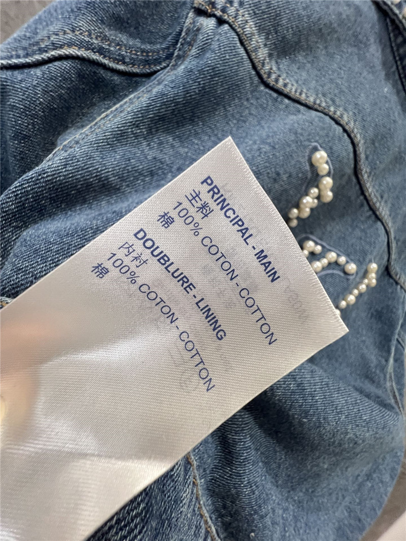 l0vis Vvtt0n lv beaded short denim jacket replica clothes