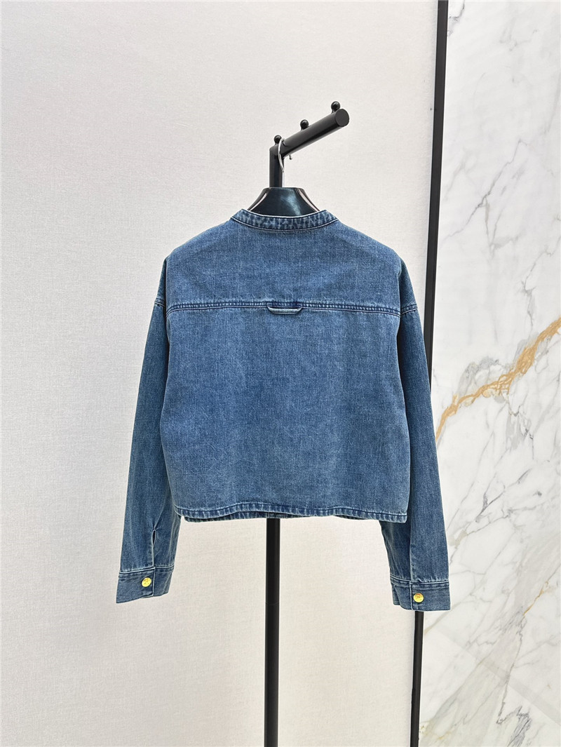 Ce1i*e stand collar denim shirt replica d&g clothing