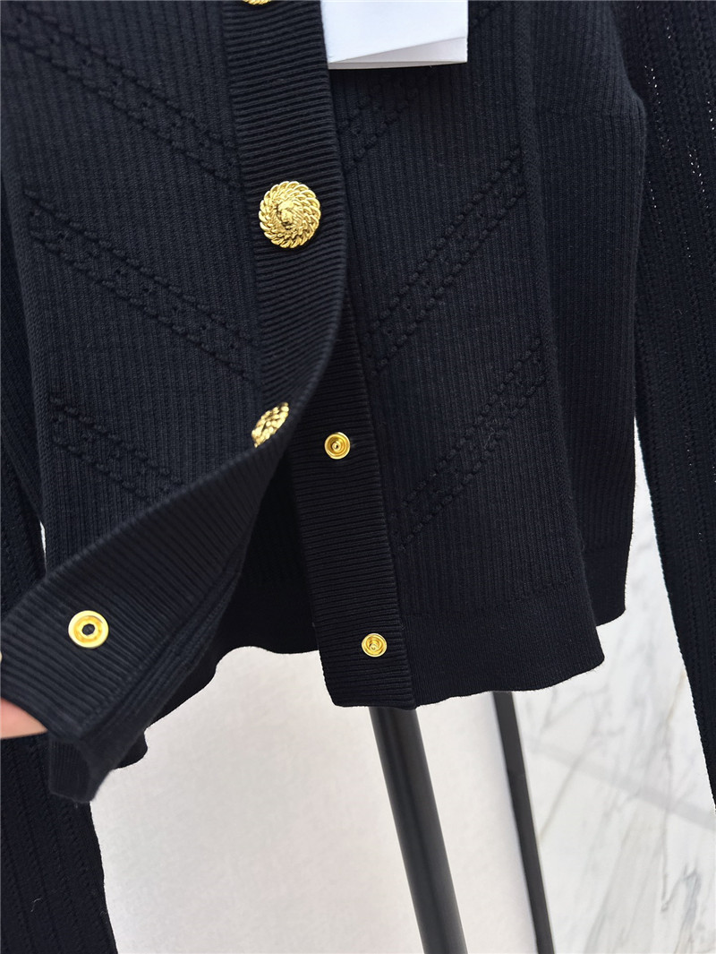Balmain knitted cardigan with gold buttons replica d&g clothing