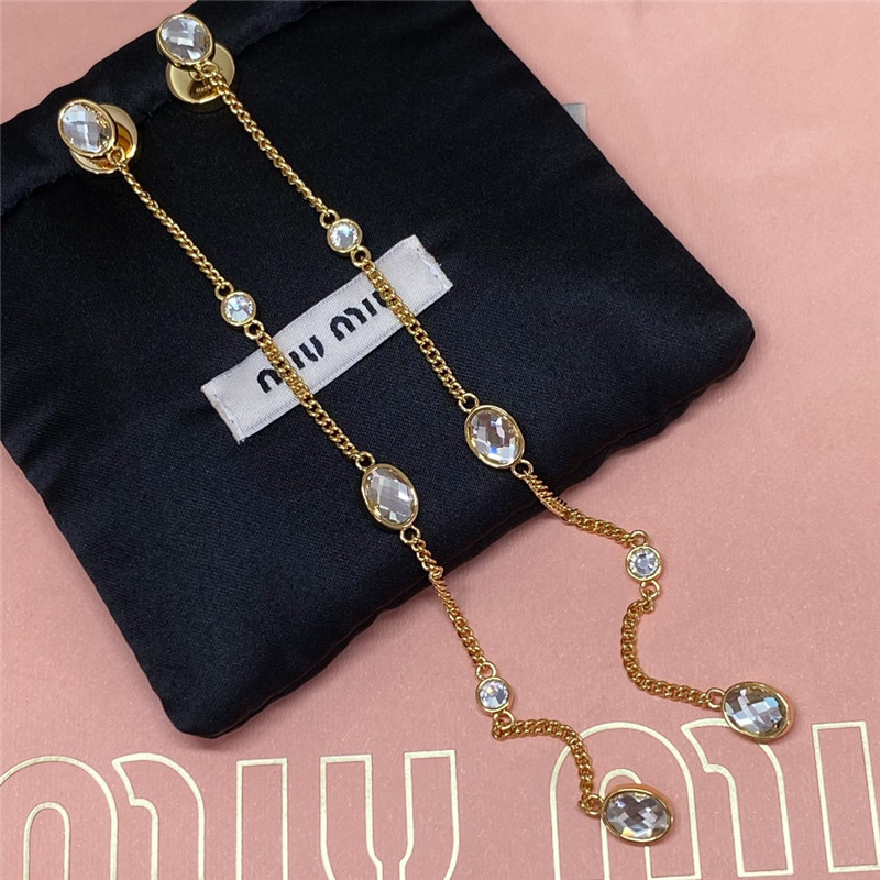 M1um1u long tassel earrings