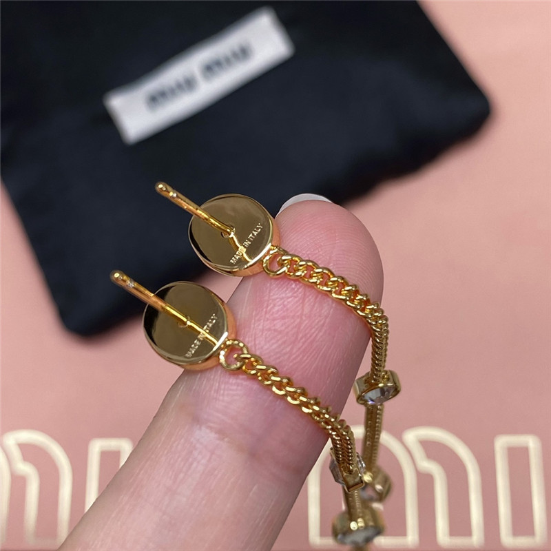 M1um1u long tassel earrings