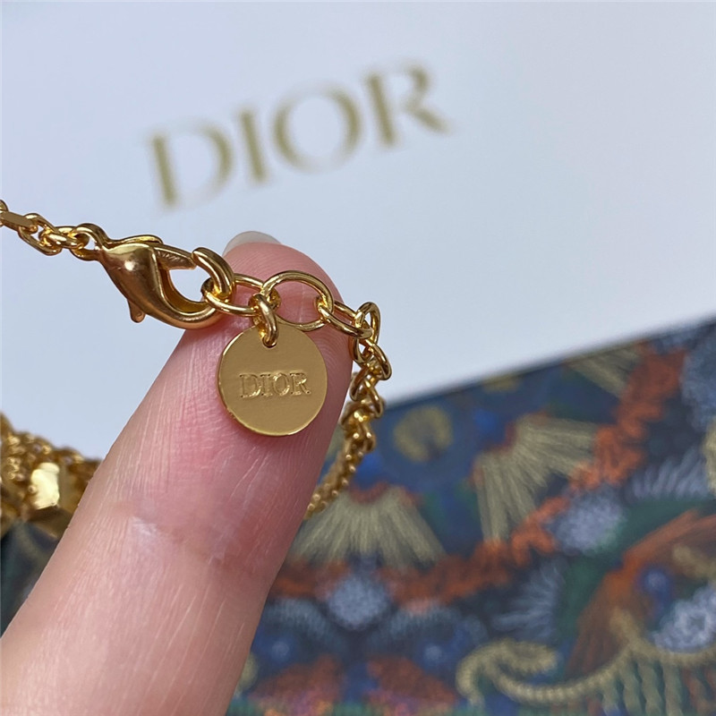 D10r large and small sugar cube pearl chain bracelet