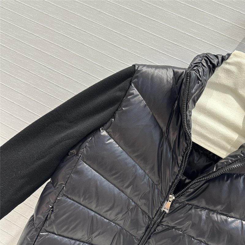 Moncler knitted patchwork down jacket replica clothing sites