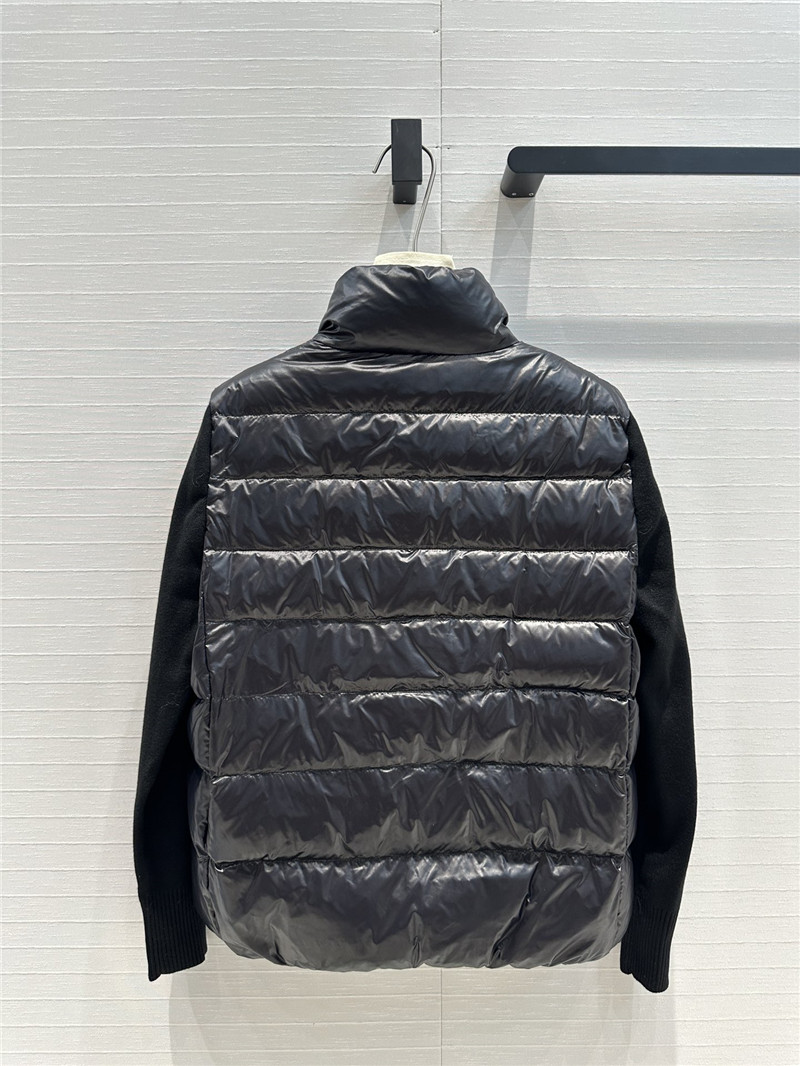 Moncler knitted patchwork down jacket replica clothing sites