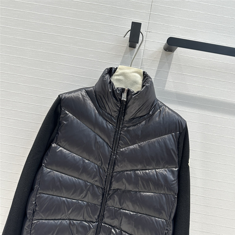 Moncler knitted patchwork down jacket replica clothing sites