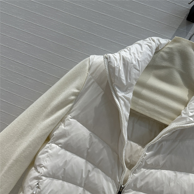 Moncler knitted patchwork down jacket replica clothing sites