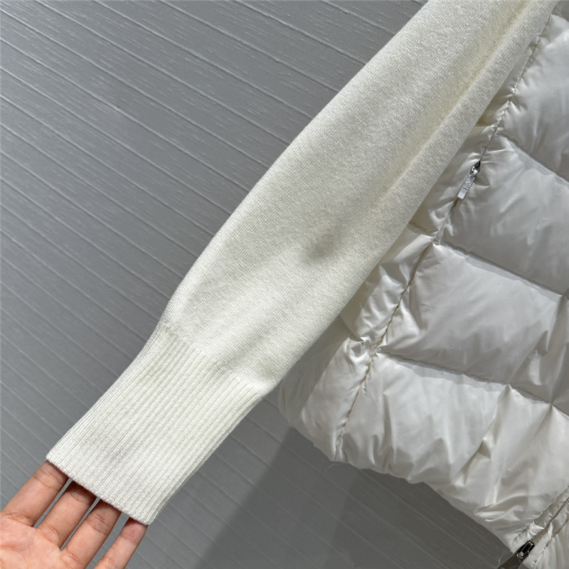 Moncler knitted patchwork down jacket replica clothing sites