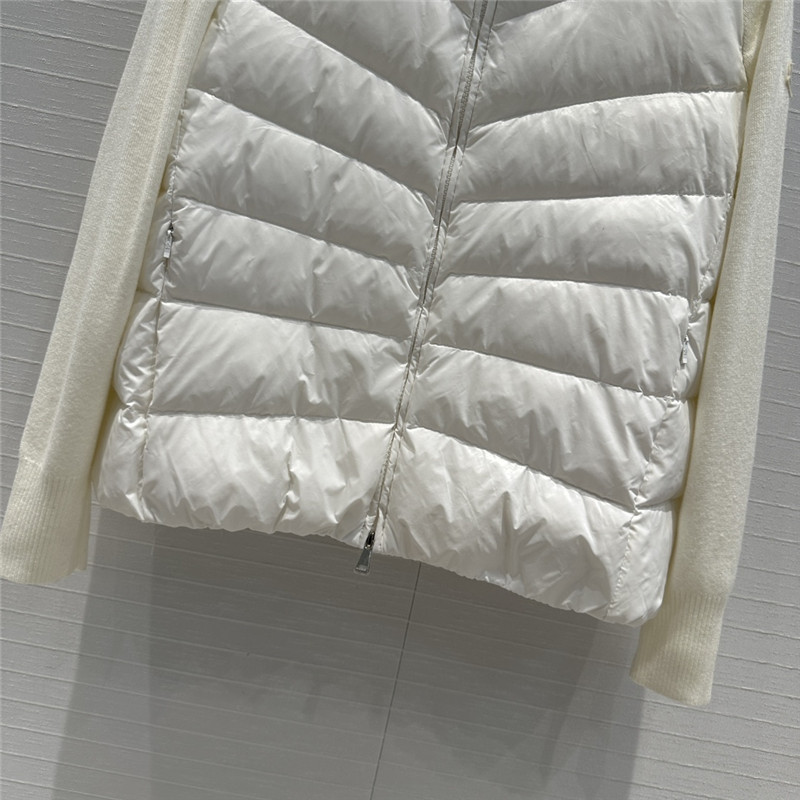Moncler knitted patchwork down jacket replica clothing sites