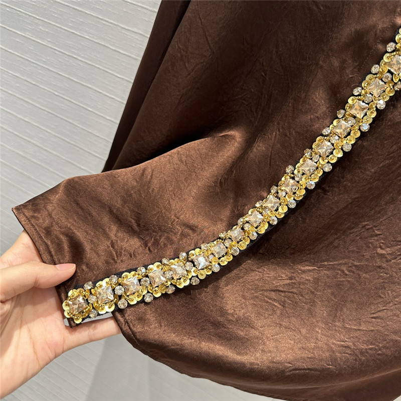 pra*a beaded D1am0nd collar shirt replica clothing sites