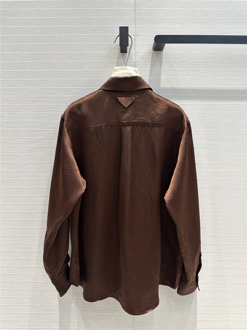 pra*a beaded D1am0nd collar shirt replica clothing sites