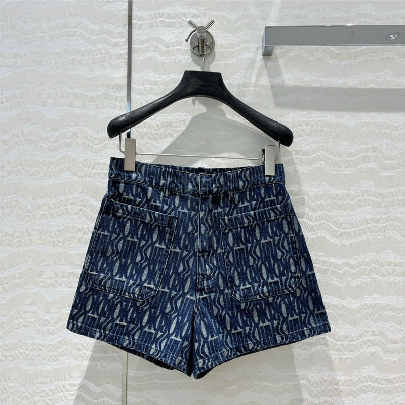 D10r mid-rise double pocket denim shorts replica clothes