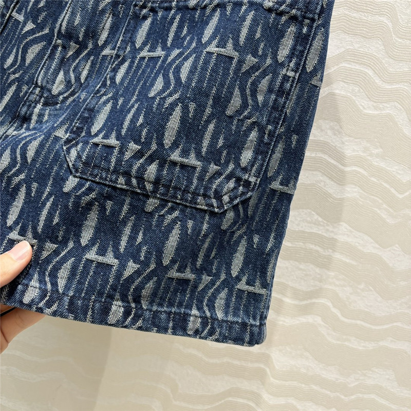 D10r mid-rise double pocket denim shorts replica clothes