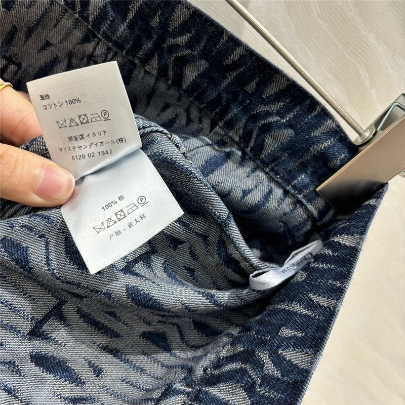 D10r mid-rise double pocket denim straight pants replica clothing