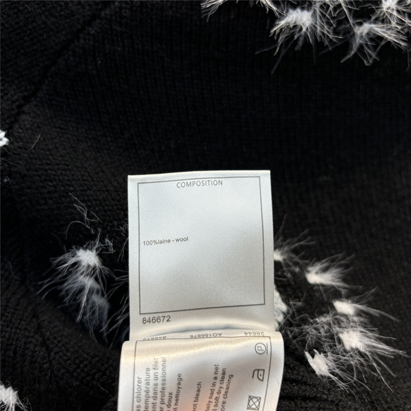 Ch**el floral jacquard pattern knitted sweater replica clothing