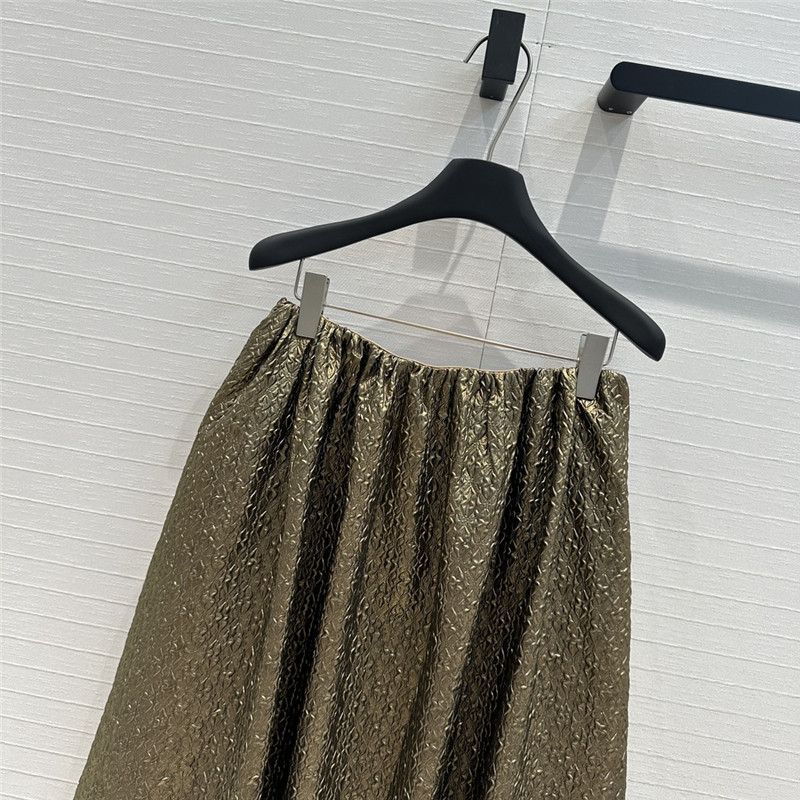 Pra*a pleated seersucker bud skirt replica d&g clothing
