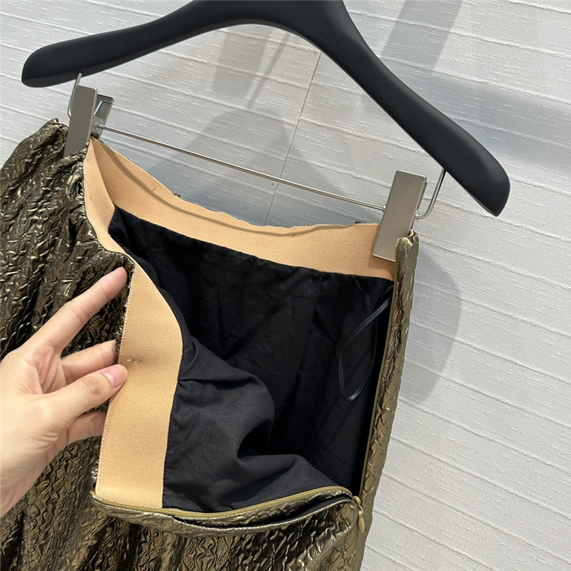 Pra*a pleated seersucker bud skirt replica d&g clothing