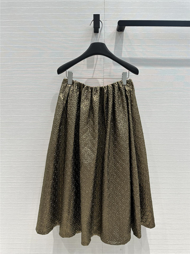 Pra*a pleated seersucker bud skirt replica d&g clothing