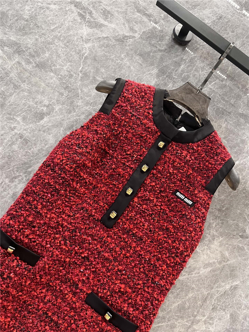 M1um1u floral print hip-hugging vest dress replicas clothes