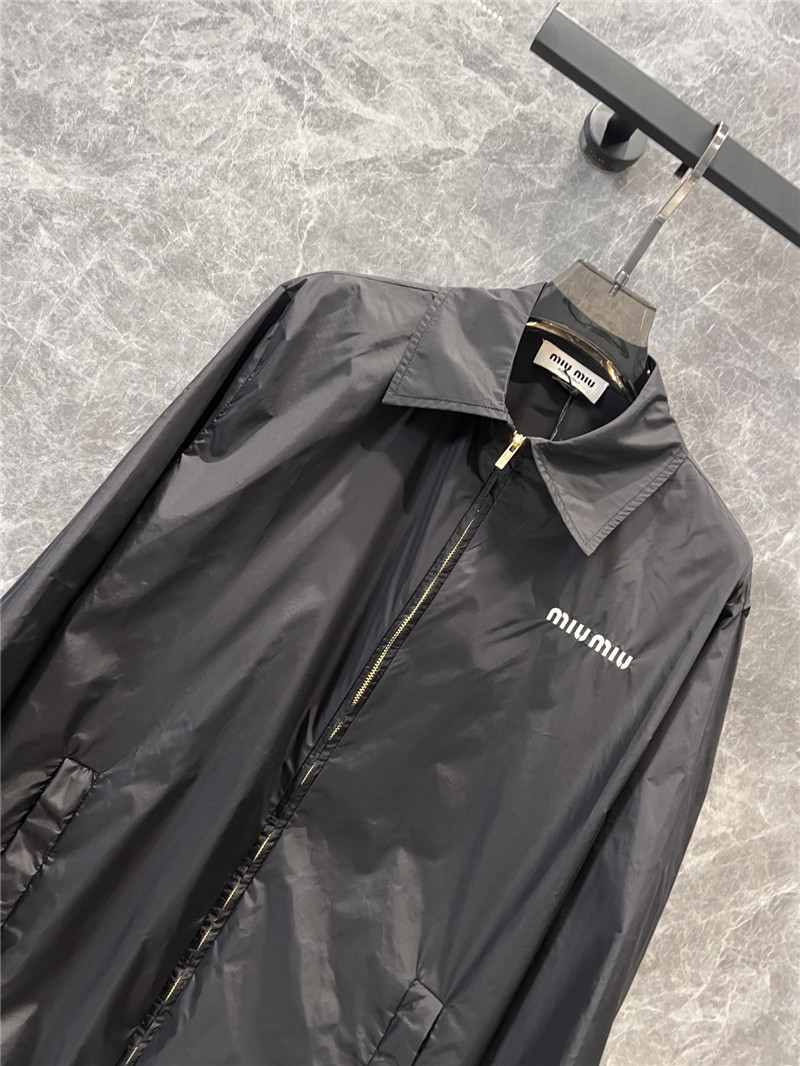 M1um1u lapel windbreaker jacket replica clothing sites