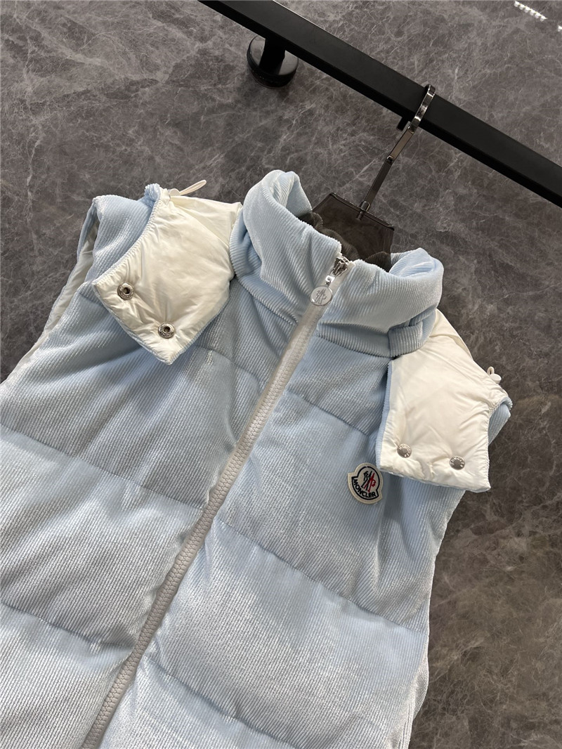 Moncler corduroy down vest jacket replica clothing sites