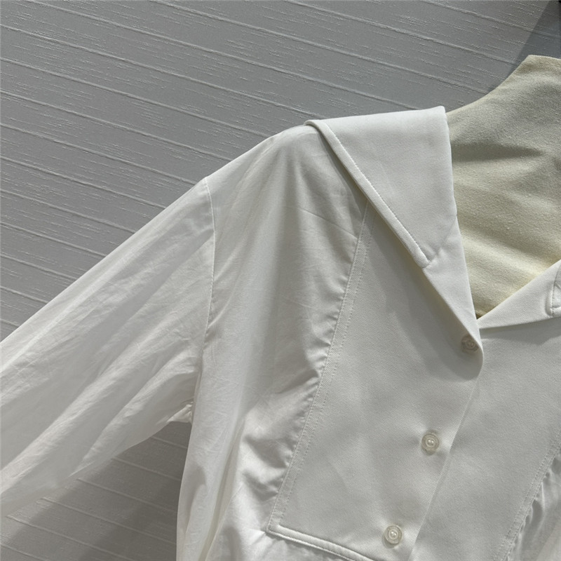 D10r navy style shawl collar shirt replica designer clothes