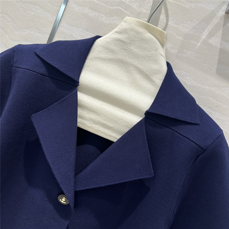 D10r navy style lapel small jacket replica d&g clothing