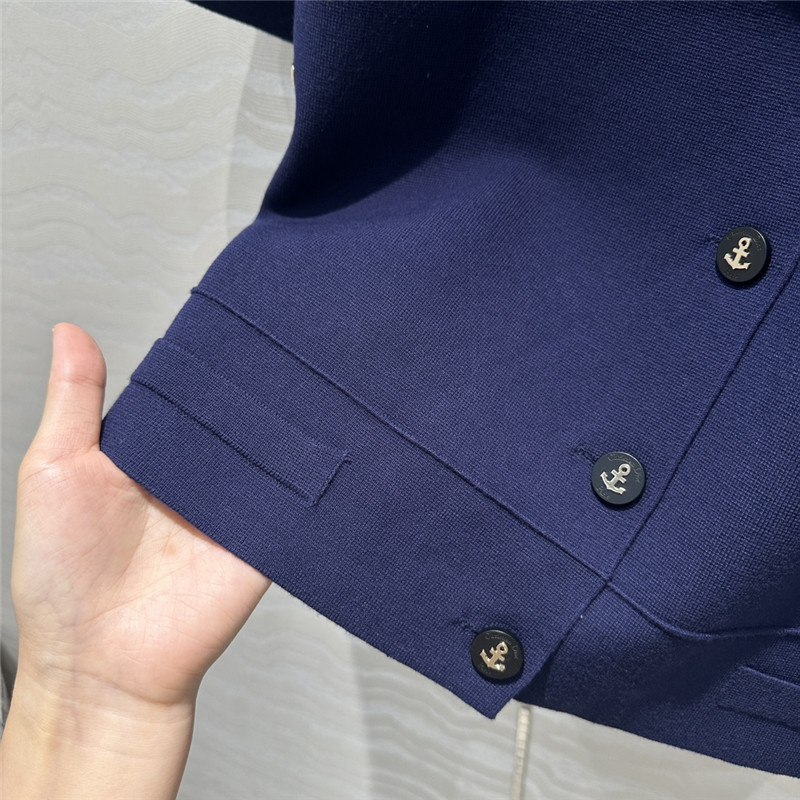 D10r navy style lapel small jacket replica d&g clothing