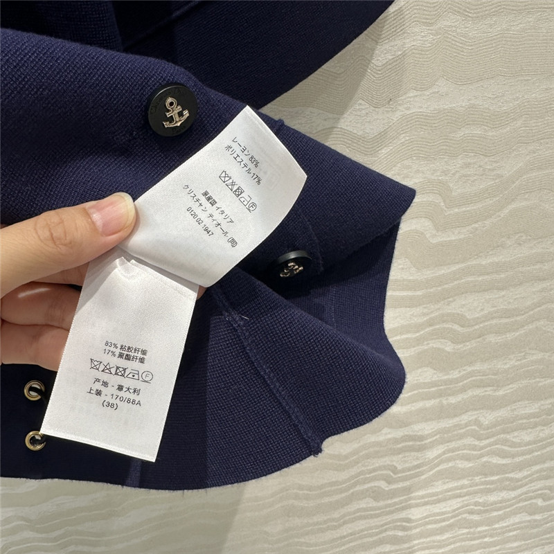 D10r navy style lapel small jacket replica d&g clothing
