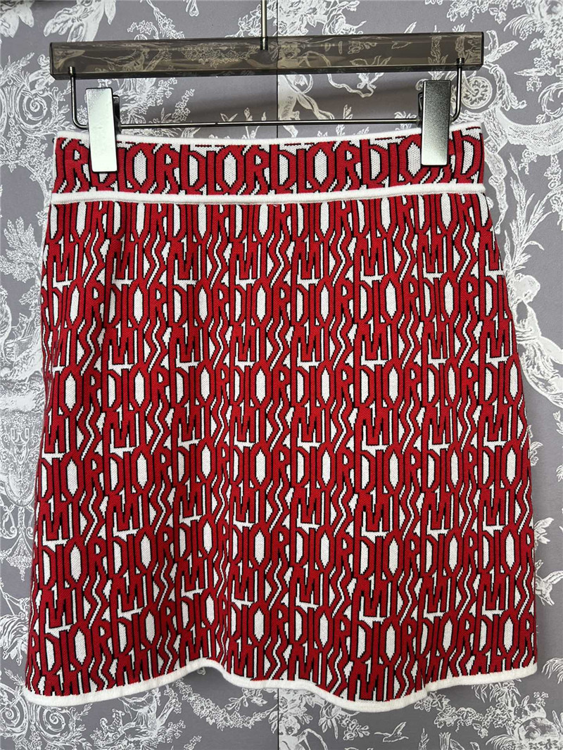 D10r logo knitted waist skirt replica d&g clothing