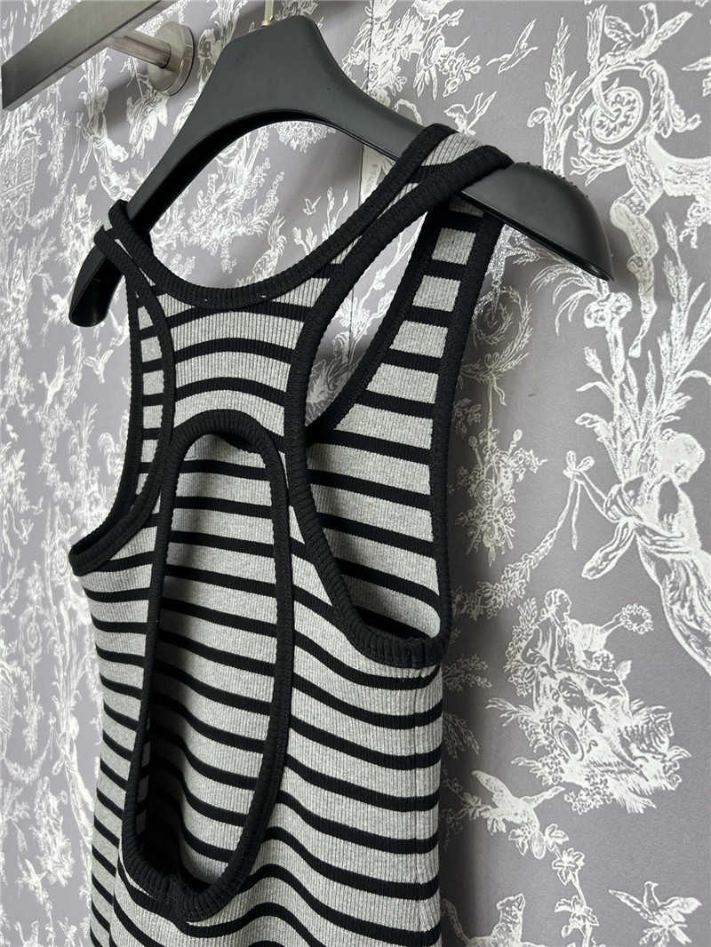 M1um1u letter striped stretch dress replica clothes