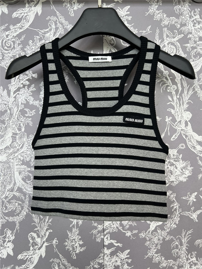 M1um1u letter stripe elastic suspenders back replica d&g clothing