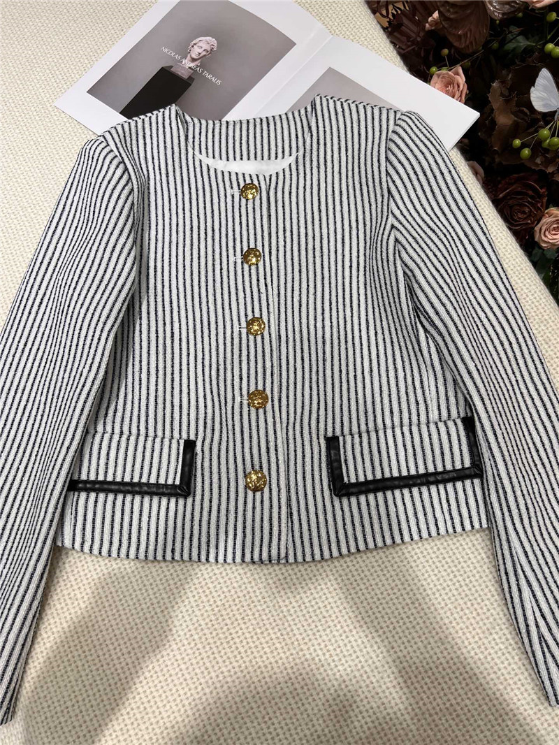Ce1i*e new striped jacket replica designer clothes
