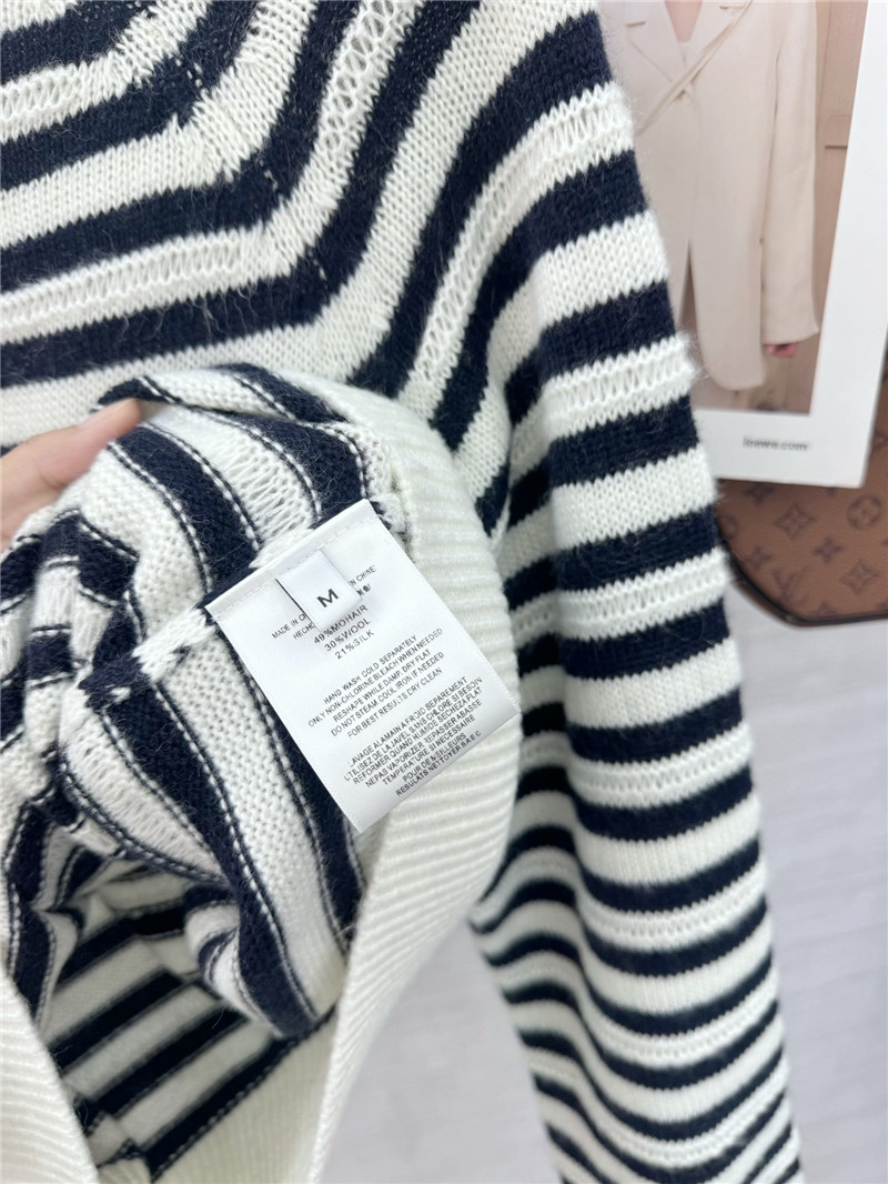 Ce1i*e striped mohair knitted sweater replica clothes