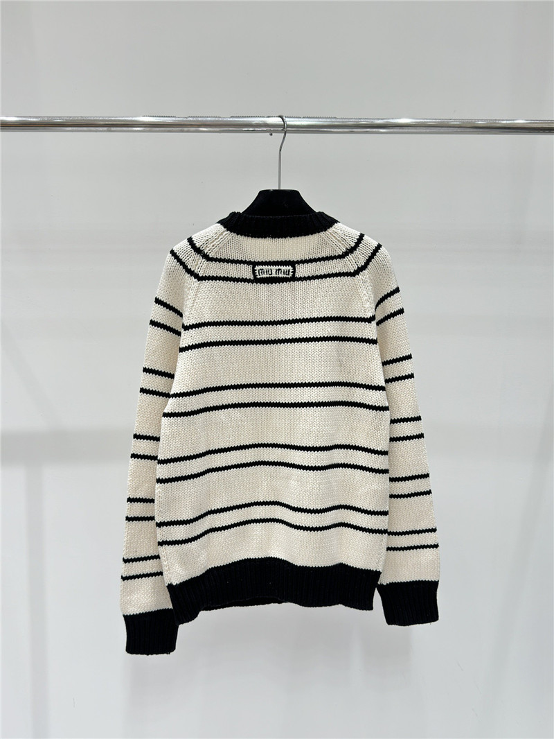 M1um1u knitted round neck long sleeve replica clothing sites